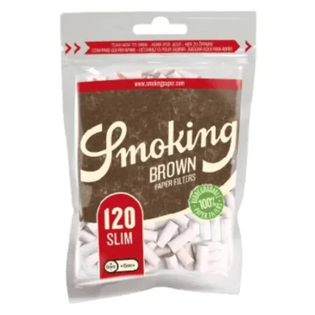 SMOKING FILTROS SLIM BROWN 6MM