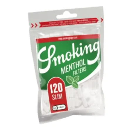 SMOKING FILTROS SLIM MENTHOL 6MM