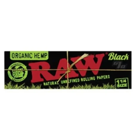 RAW BLACK ORGANIC HEMP 1 1/4