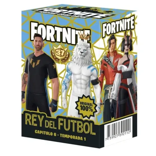 CAJA FORTNITE 37 REY DEL FUTBOL 2025