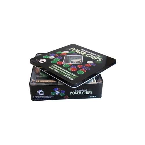 JUEGO POKER X100 LATA MAS NAIPES