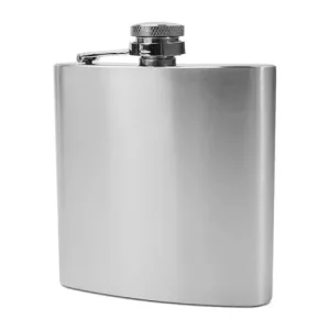 PETACA ALUMINIO CUERO MEDIANA 8 OZ (240 CC)