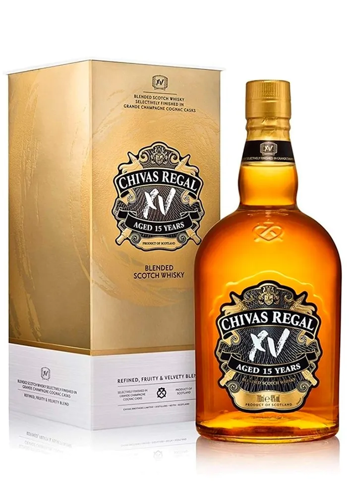 CHIVAS REGAL XV AÑOS GOLD 750 CC