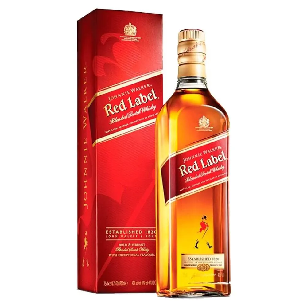 JOHNNIE WALKER RED LABEL 750 CC