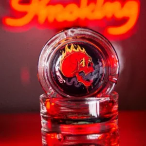 CENICERO SMOKING DARK COLLECTION VIDRIO 8,5 CM