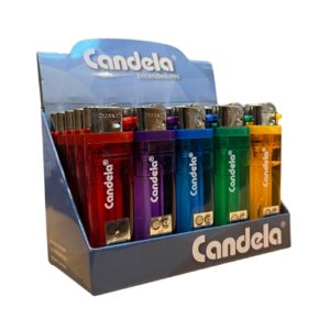 ENCENDEDOR CANDELA CLASICO TRANSPARENTE X25