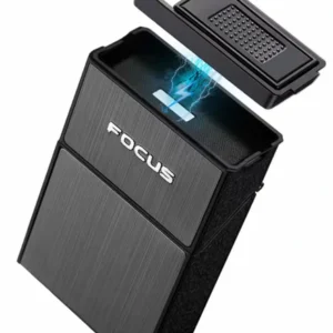 CIGARRERA FOCUS P/20 CIGARRILLOS C/ENCENDEDOR USB