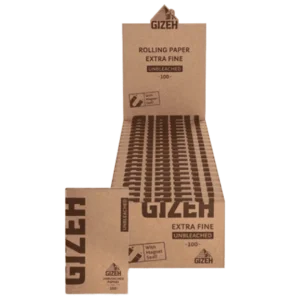 GIZEH SUPER FINE MAGNET X 100 LEAVES - UMBLEACHED 70MM