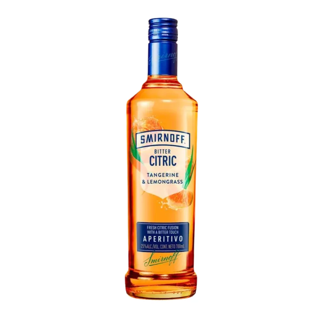 SMIRNOFF BITTER CITRIC - MANDARINA Y LIMON 700 CC